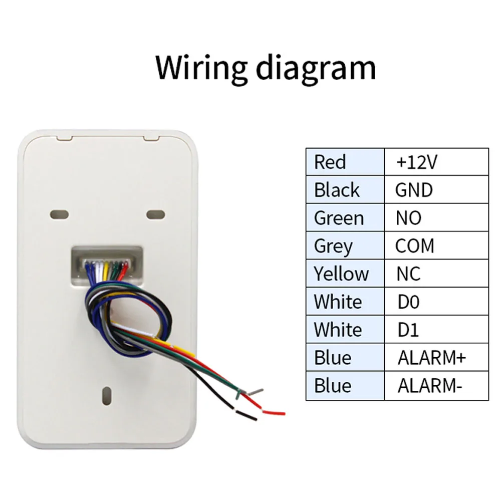Tuya APP 125Khz+13.56MHz Fingerprint Access Controller Standalone RFID Keyboard Waterproof Bluetooth Door Opener System