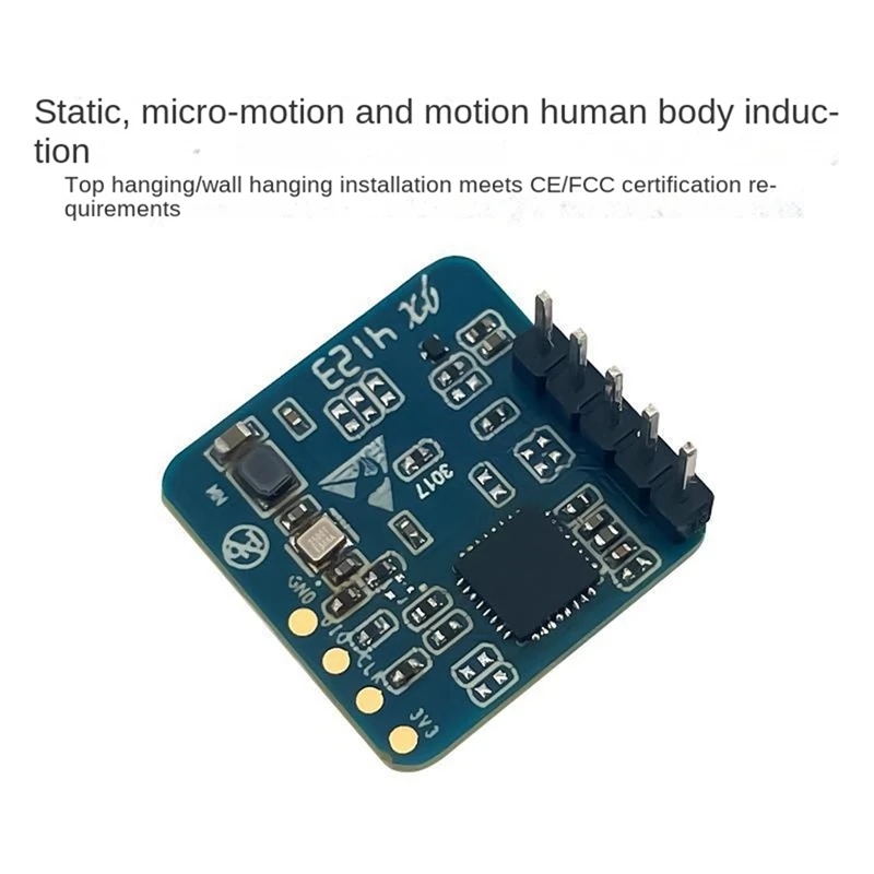 LD2410S Motion Detection Radar Sensor Module 24Ghz Human Presence Radar Sensor, For Smart Home, Easy To Use Durable