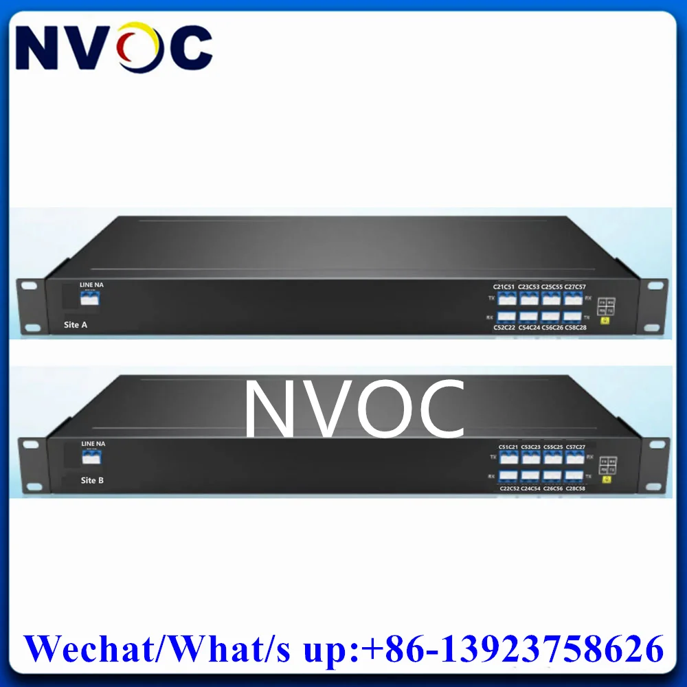 1U,19Inch Rack Mount DWDM 100GHz DWDM 8CH/16CH(C21-C28/C51-C58) Single LC Fiber Module With 10G DWDM 80KM C21C22 C23 C24 SFP+