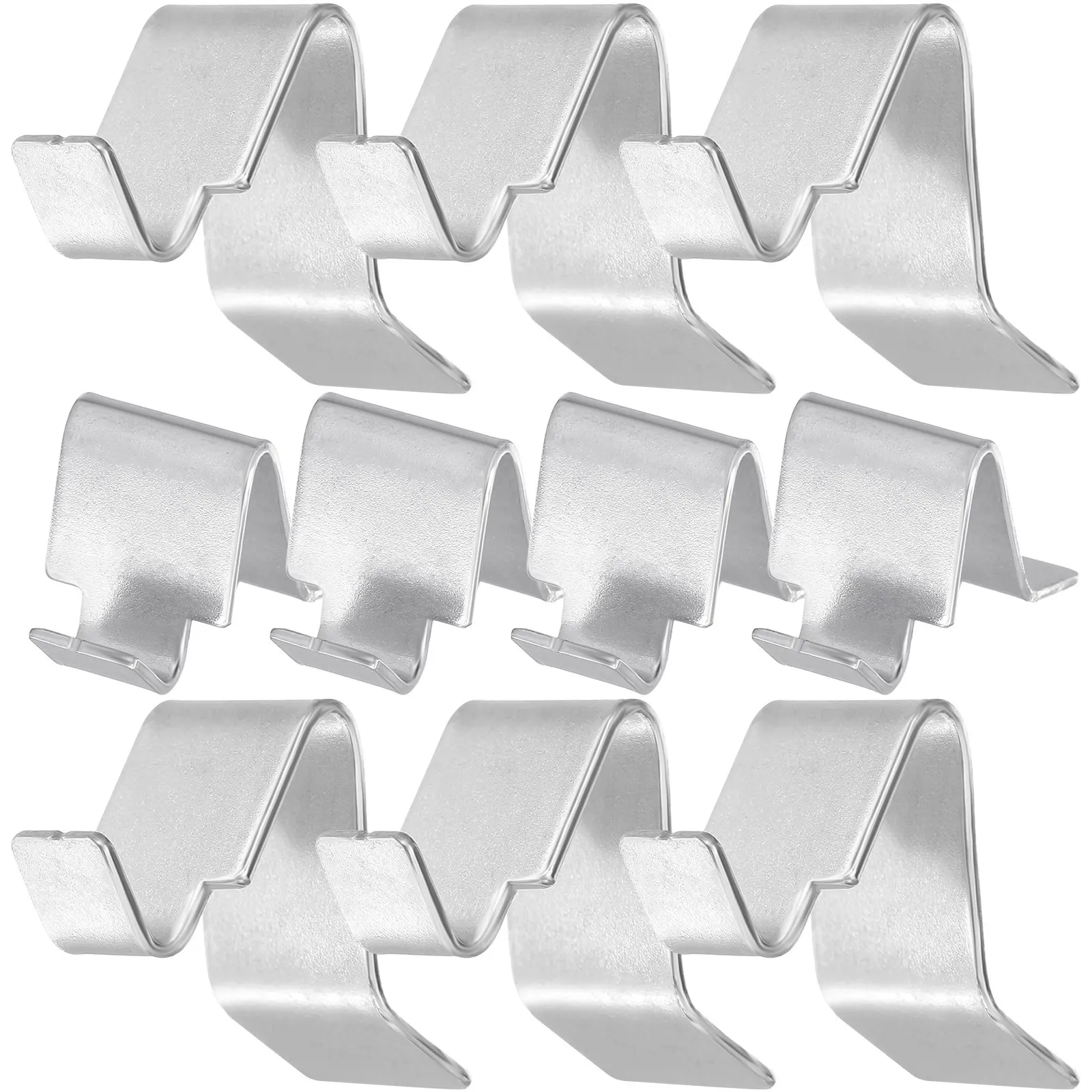 10 Pcs Bookcase Shelf Pegs Clips for Cabinet Shelves Rack Filing Clamps Support