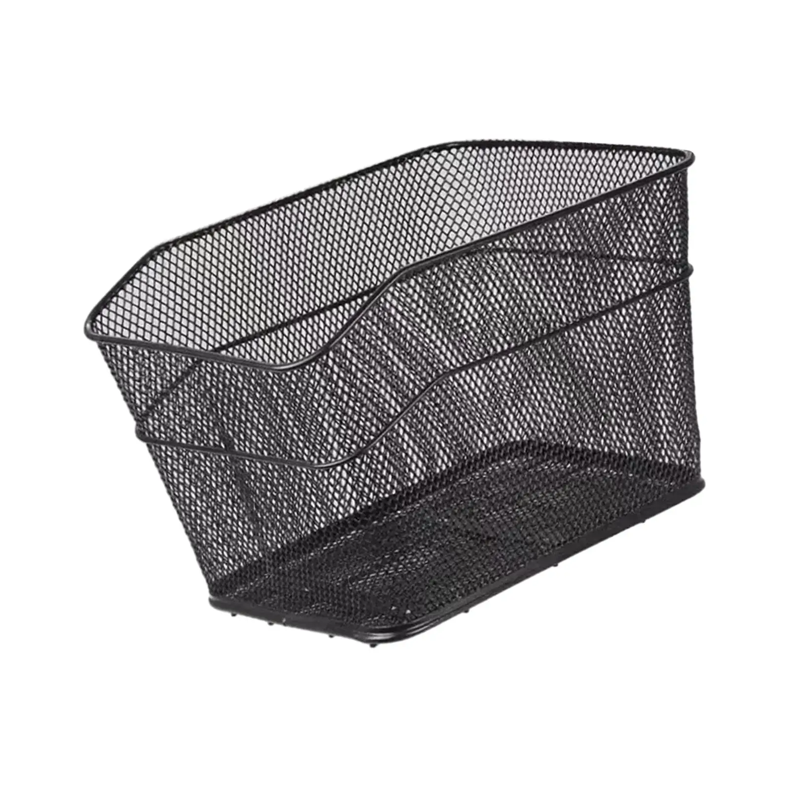 Rear Bike Basket Bike Luggage Rack Basket Metal Mountain Bike Storage Basket Bicycle Cargo Rack Basket for Sports Biking Accs