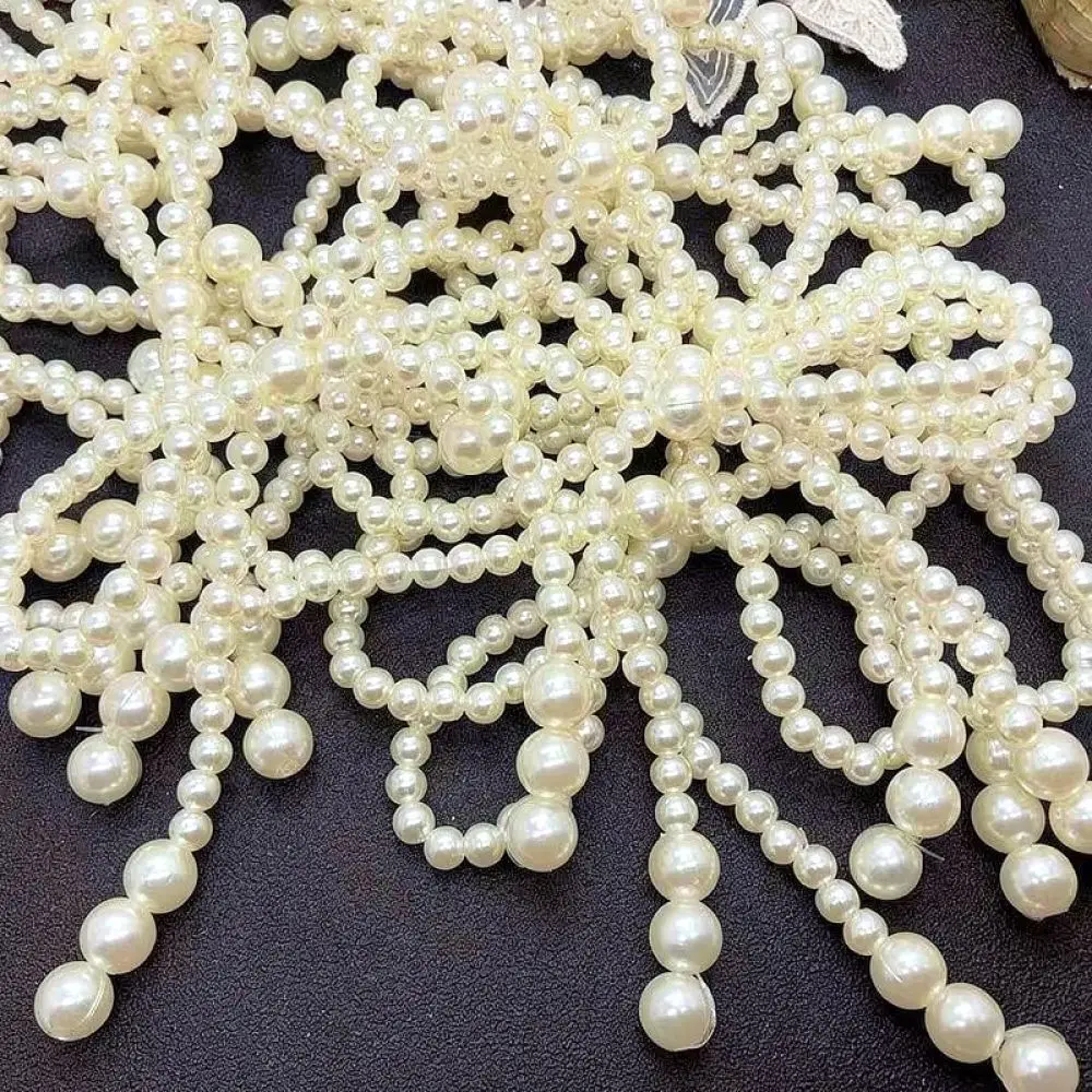 High Gloss ABS Pearl Beads Smooth Drilled Loose Beads For DIY Necklace Bracelet Jewelry Making Craft Supplies