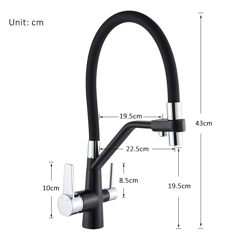 Filtered Kitchen Faucets Purification  Tap 360 Rotate Water Filter  For  Three Ways   