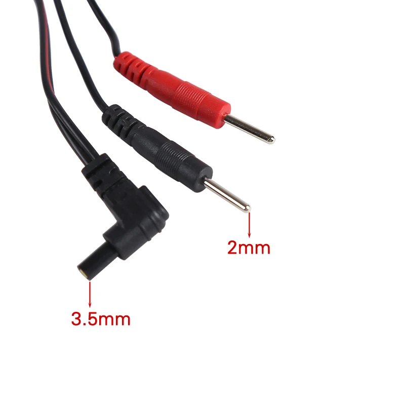 Replacement Electrode Cable Conductive Standard Pin Connection Wire for TENS Unit Muscle Stimulator Digital Therapy Machine