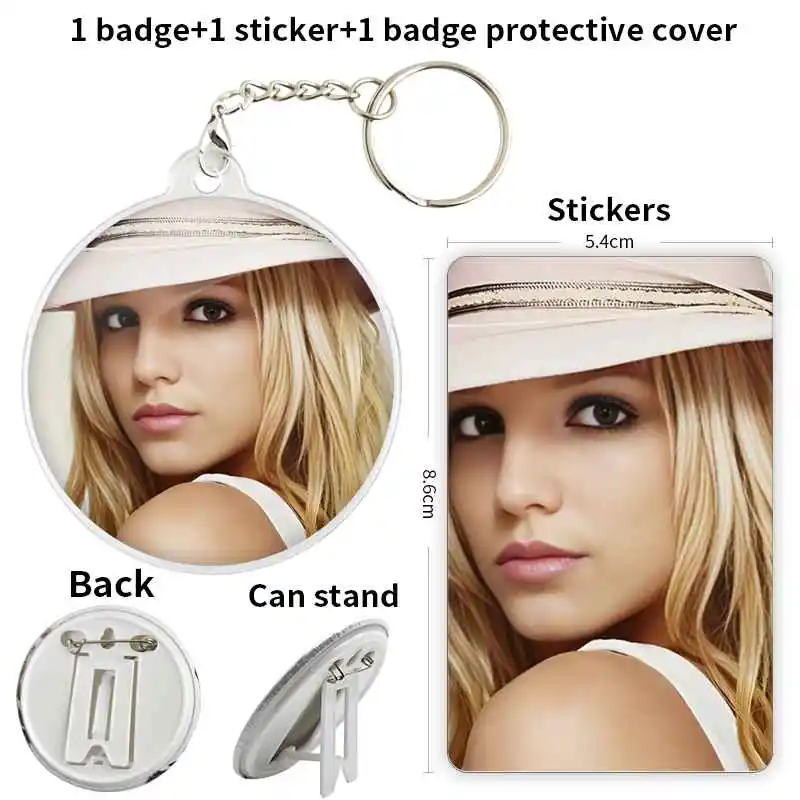 Britney Spears American Female Singer Game Anime Character Badge Brooch anchor Peripherals Pin Backpack Decoration Customize