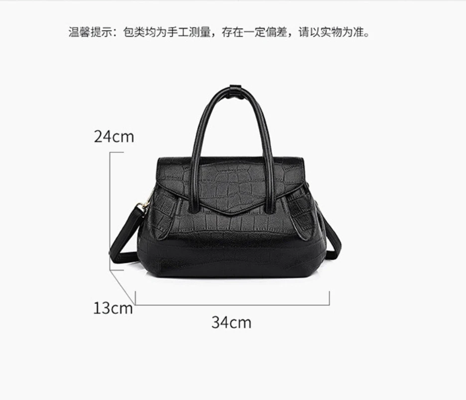 2023 New Women's iPad Handbag with Crocodile Pattern Large Capacity Fashion Tablet Crossbody Bag Waterproof Trendy Flip Bag