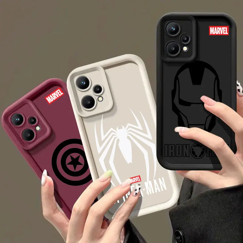 

Ironman Logo Marvels Phone Case For Realme 8 11 14 12 13 Pro Plus C31 C33 C35 C21Y C53 C55 C63 C65 C67 C71 C75 GT 3 6 NEO5 Cover