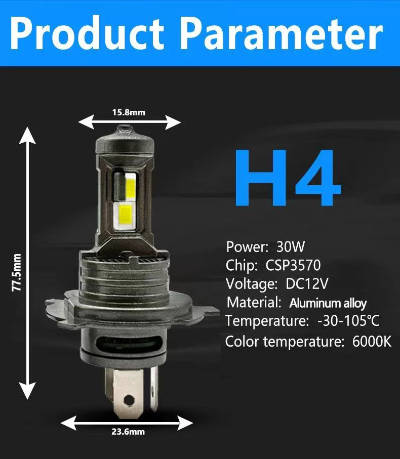 H19 LED المصابيح الأمامية H4 H7 H18 H11 9005 9006 HB3 HB4 سيارة الضباب مصباح 12 فولت 6000 كيلو مصباح سيارة 2 قطعة