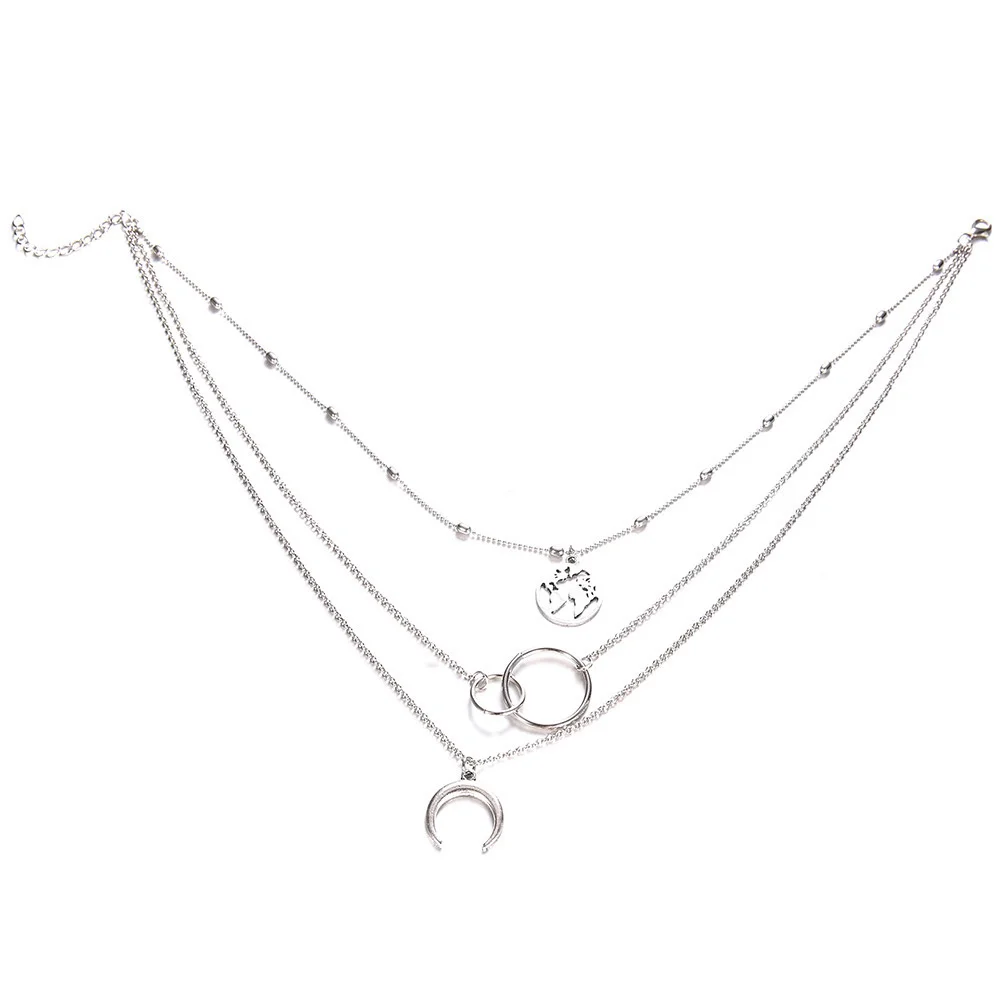 Böhmische Mode Muschel-Halsketten & Anhänger für Vintage Mehrschichtige Choker-Halskette Damen Collier Femme Collares Schmuck – Detail 7