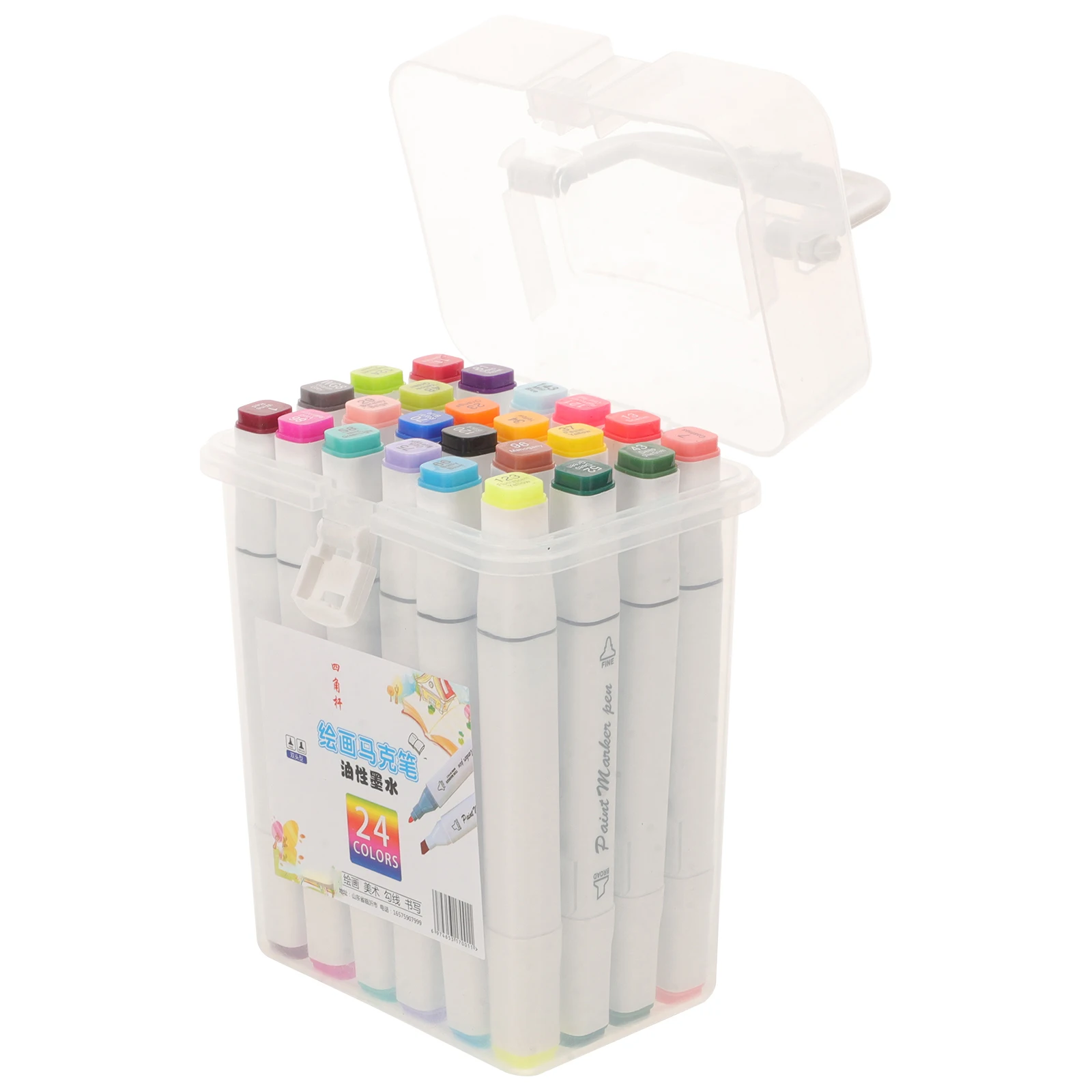 

24 шт. акварельные маркеры с двойным наконечником, набор тонких толстых линий для стекла, камня, керамики, дерева, холста, товары для рукоделия