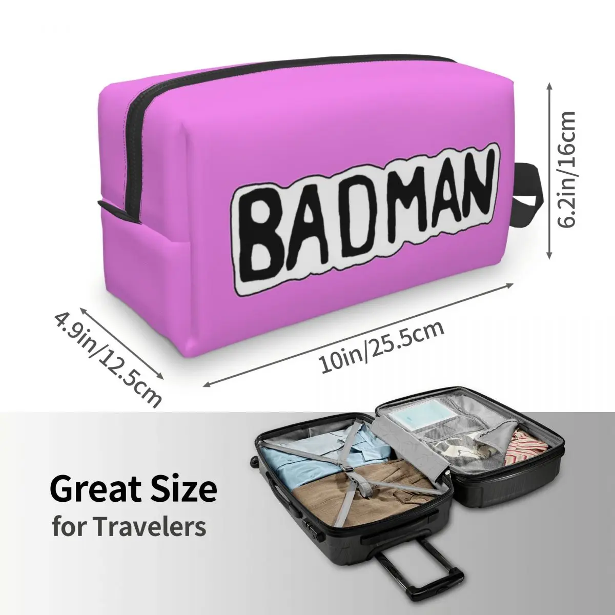 حقيبة مكياج BADMAN Dbz Vegeta Drip، منظم مستحضرات التجميل، مجموعة أدوات تخزين مستحضرات التجميل للنساء، مقلمة للسفر