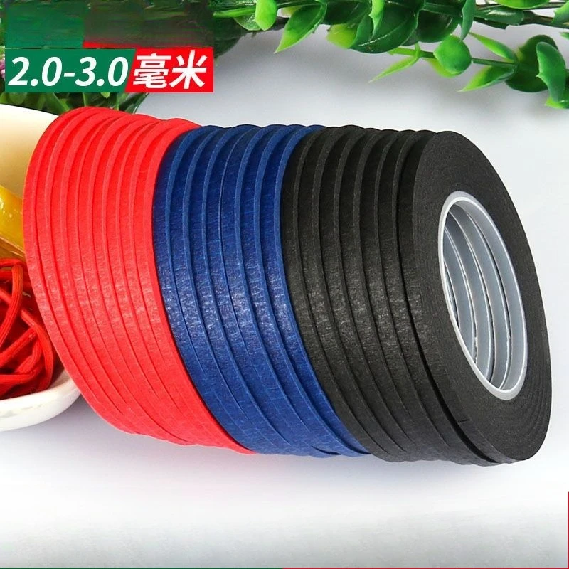 2mm/3mm Fine-Cut Beauty Tape Set - Multi-Size Craft Masking Tape for DIY Positioning, Art Marking & Decorative Edge Trimming