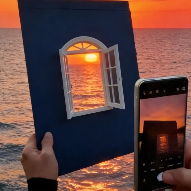 Creative Window Photograph Props Take The World in Window Frame Travel Photos Viewfinder,for high quality