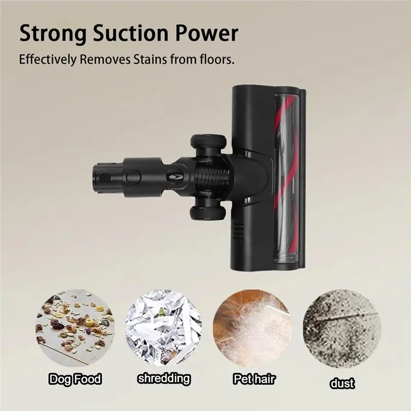 Quick Release Electric Brush For Dreame R20 T20 T30 R30 V12 V12 Pro T20 Pro V11SE R10, Turbo Brush Works For Hard Floors view 2