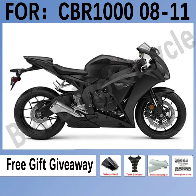 

New ABS Injection Mold Whole Fairings Kits For HONDA CBR1000RR 08 09 10 11 CBR1000 2008 2009 2010 2011 Fairings Set Black