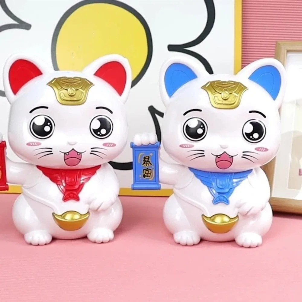 Cute Animal Lucky Cat Piggy Bank Large Capacity Home Decorative Coin Saving Box Good Luck Mascot Lucky Cat Money Jar New Year