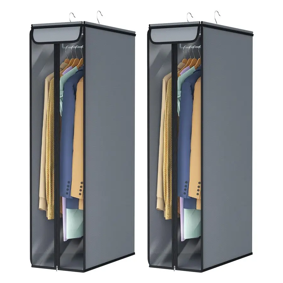 

Garment Bags for Hanging Clothes 40, Hanging Garment Bags for Closet Storage with Large Clear Window, Garment Storage Bags for S