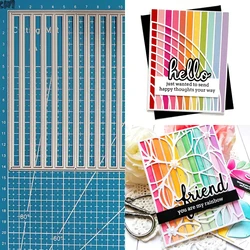 Szczęśliwa bogini wykrojniki do metalu blok kolorów paski Diy Scrapbooking Album fotograficzny dekoracyjne tłoczenie kartki papierowe rzemiosło