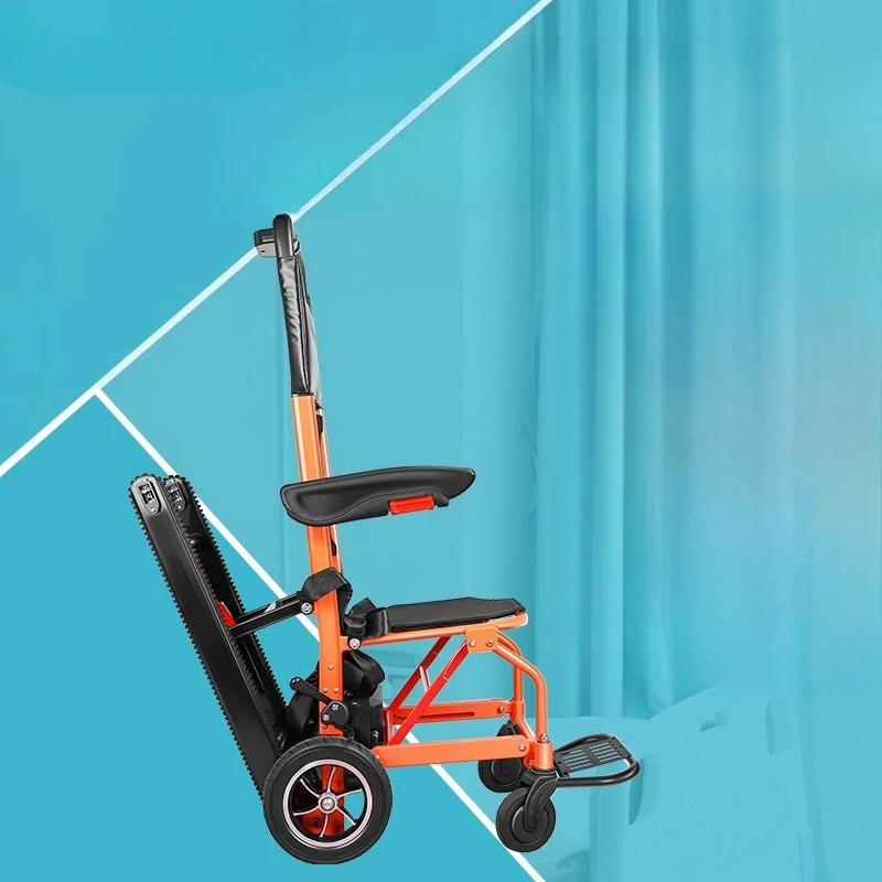 

intelligent up and down stairs wheelchair, elderly light folding climbing wheelchair, household crawler climbing
