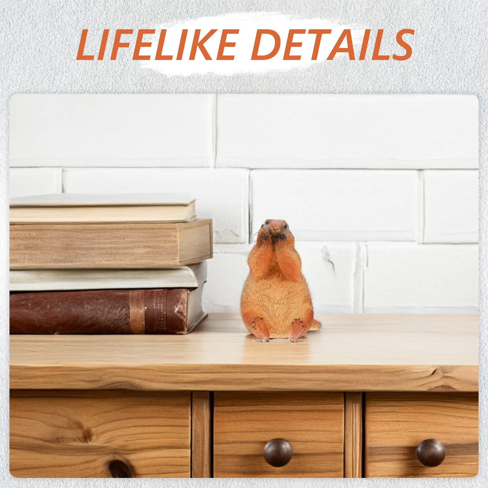 

Realistic Groundhog Simulation Wild Animal Lifelike PVC Figure for Home School Kindergarten Learning Decor Fun Groundhog Toy
