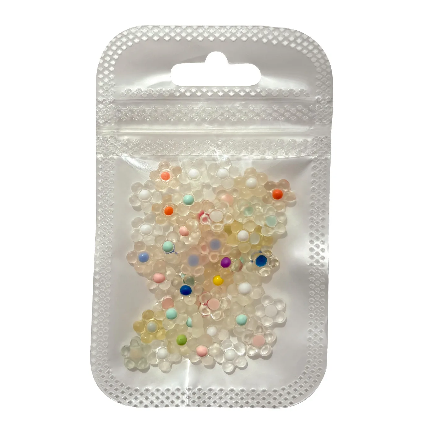 50PCS 3D Acrylic Five-petaled Flower Nail Art Charms Kawaii Accessories For Manicure Decor Nails Decoration Supplies Material 6