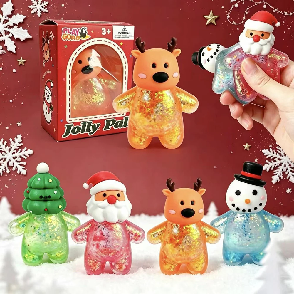 Squishy Anti Stress Reliever Toy Doll Santa Claus Reindeer Christmas Gift Slow Rebound Antistress Squeeze Toy Christmas Gifts