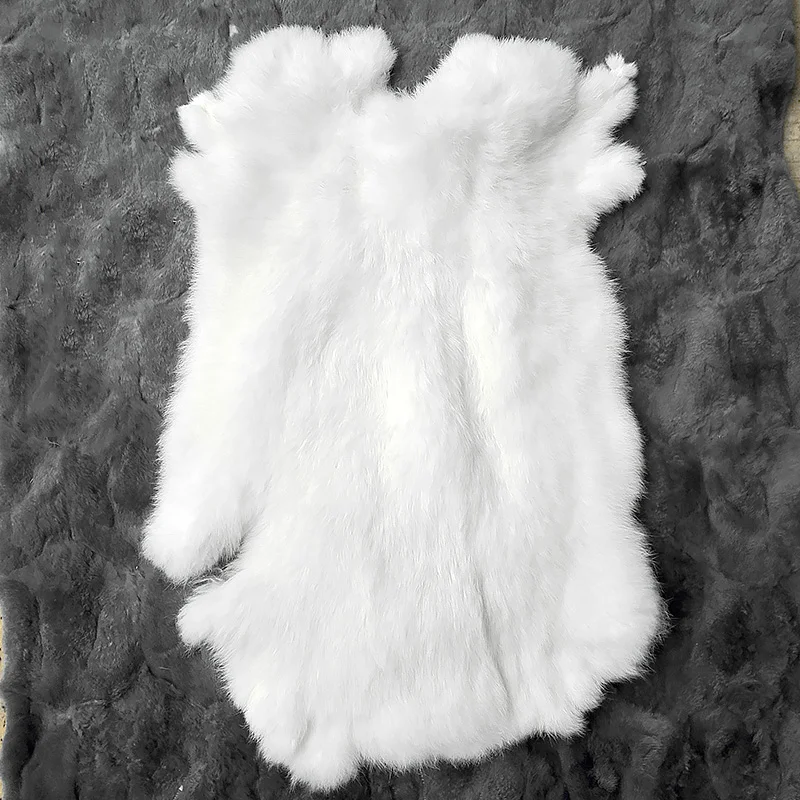 Hot Sale Nature Rabbit Fur DIY Apparel Sewing Fabric Fluffy Rabbit Leather Fur Home Decoration Clothing Accessories Raw