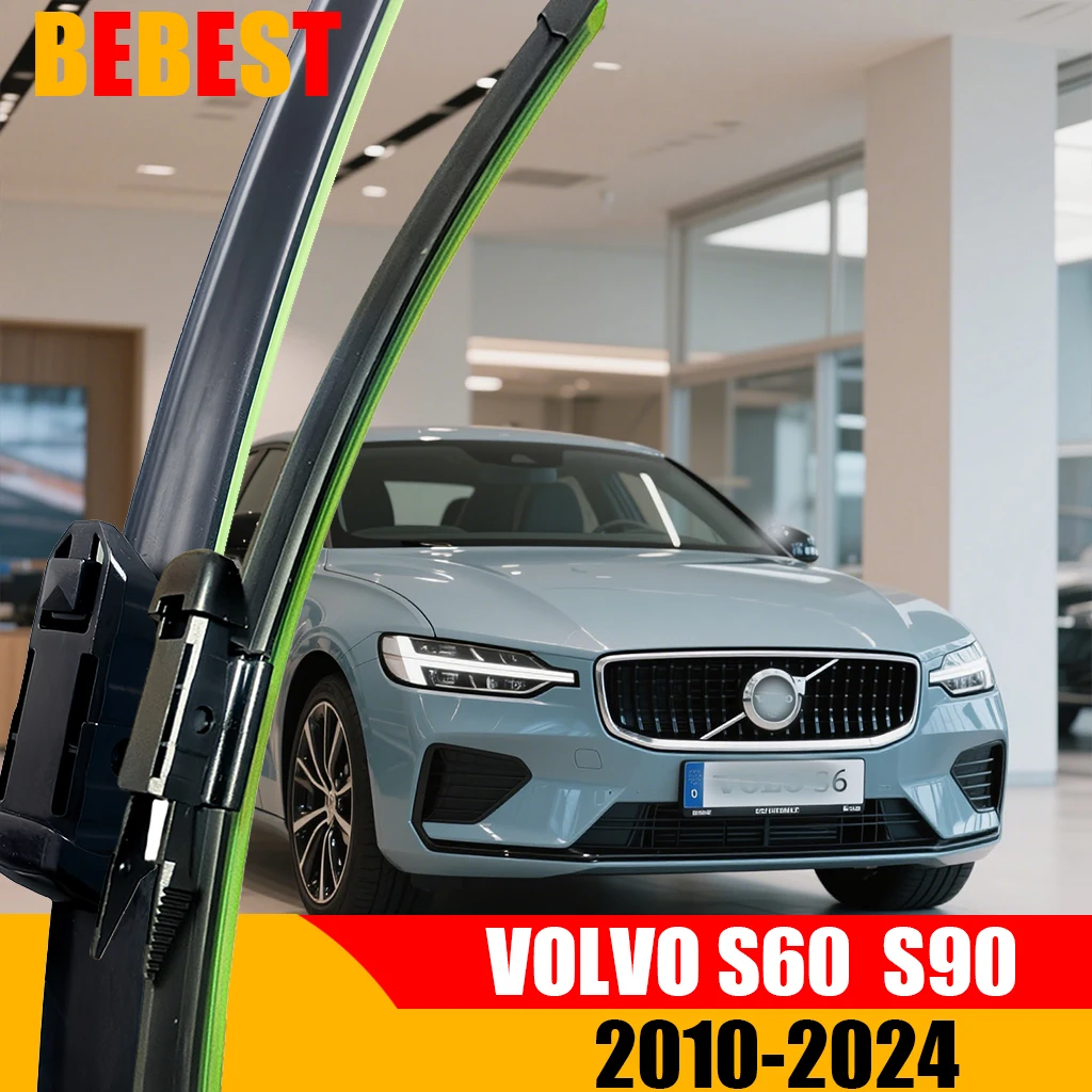 Escobillas limpiaparabrisas para Volvo S60 S90 2000-2024, accesorios para limpiaparabrisas delantero (2016, 2017, 2018, 2020, 2021, 2022 y 2023)