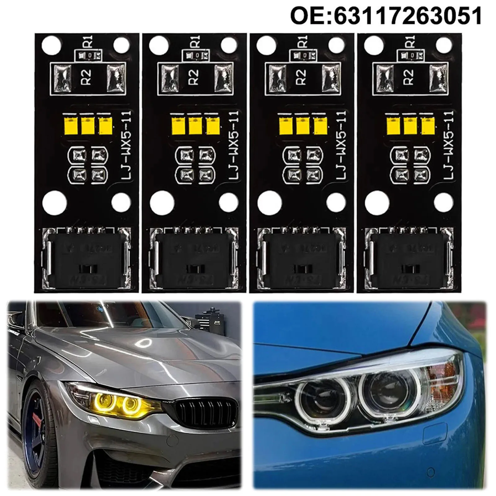 

Xenon Headlight Yellow Daylight LED Modules Yellow DRL Modules for BMW 4 Series F32 F33 Daytime Running Light