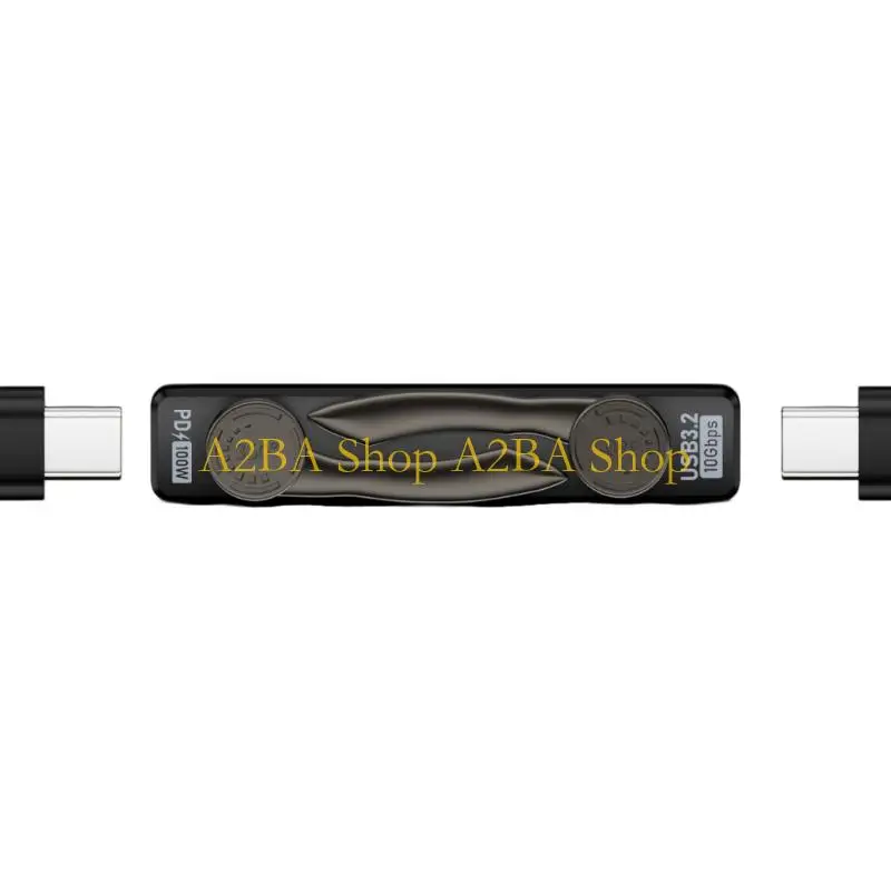 A2BA USB C Phone Stand Adapter with Foldable Port Layout, 100W Charging Input and 10Gbps Data for Desk Viewing on Desks