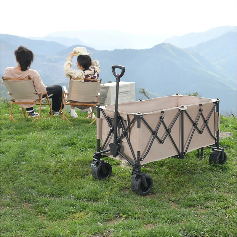 Outdoor camper camp cart Collapsible trolley Picnic cart portable herding camp trailer