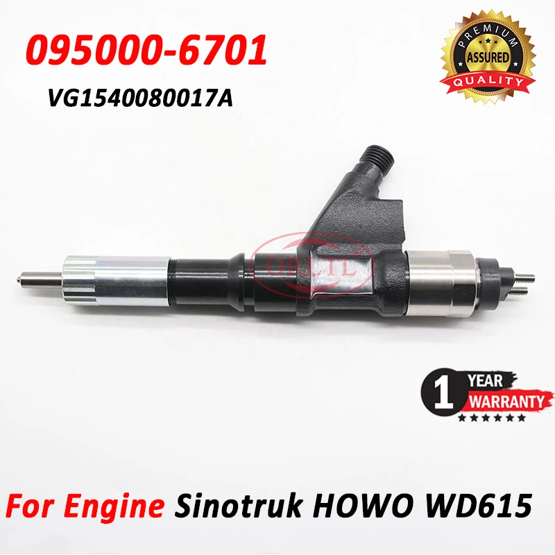 095000-6701 New Injector 0950006701 Injection Nozzle 095000-6702 For HOWO SINOTRUK Engine WD615