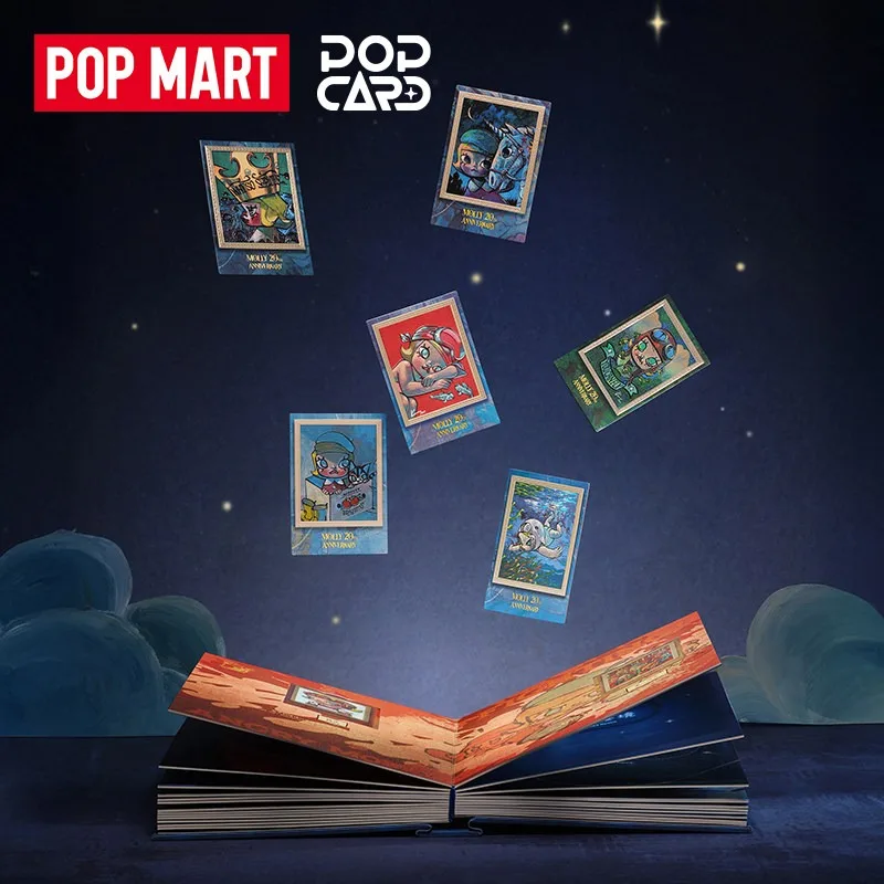 

POP MART MOLLY: Памятная коллекционная книга-карточка к 20-летию, лимитированная серия, сувенирные игрушки