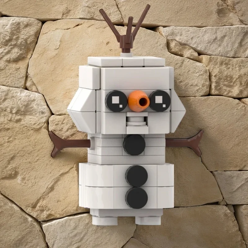 

107PCS MOC Creative Model Olaf Frozen Brickheadz Building Blocks Collectible Display DIY Building Blocks Gift Home Display Gift