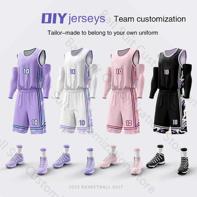 Basketball Uniform Sets Team Men And Women Jerseys Customized DIYJerseys Customized Track And Field Uniforms NBA The Same Custom