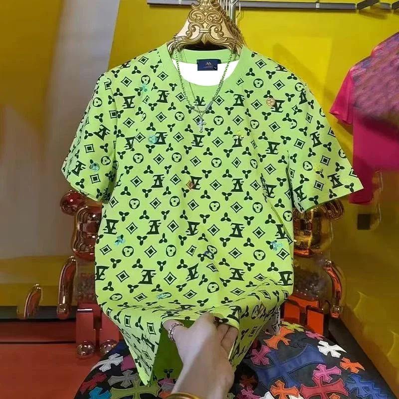 

New 2025 Men's Quick-drying T-shirt American Fashion Trend Luxury Brand Short-sleeved Comfortable Casual Sports Y2K Streetwear