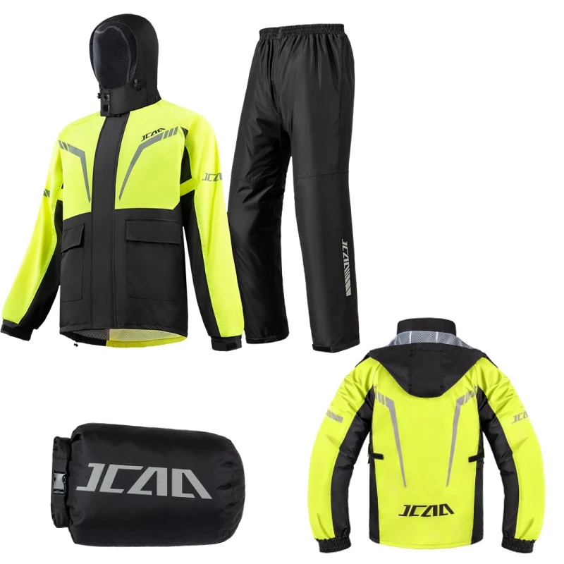 

Split-Type Waterproof Motorcycle Raincoat Suit Unisex Motorcycle Outdoor Sports Cycling Riding Jacket Pants Raincoat