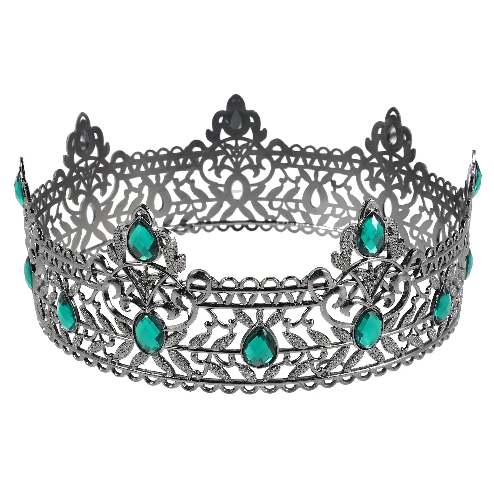 

Средневековая королевская корона для мужчин, украшенная стразами, аксессуар для королевской свадьбы, дня рождения, костюмированной вечеринки, аксессуар для выпускного вечера, головной убор для косплея для взрослых