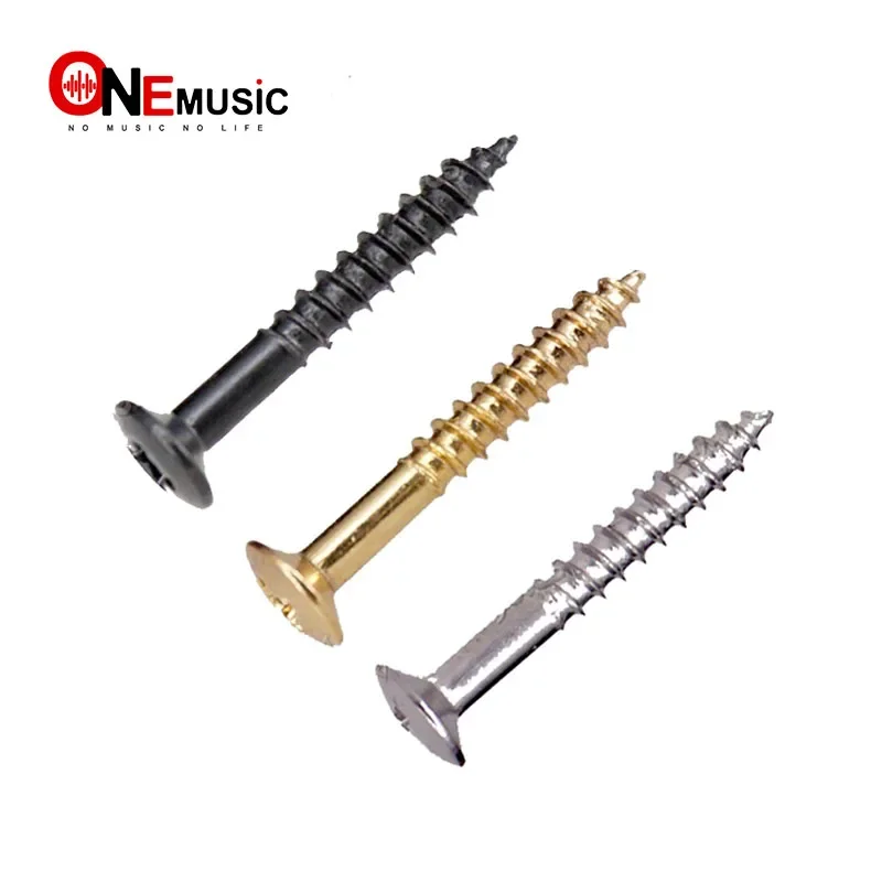 100Pcs Electric Guitar Humbucker Pickup Ring Mounting Screws Guitar Pickup Frame Fixing screw -2.5*18MM