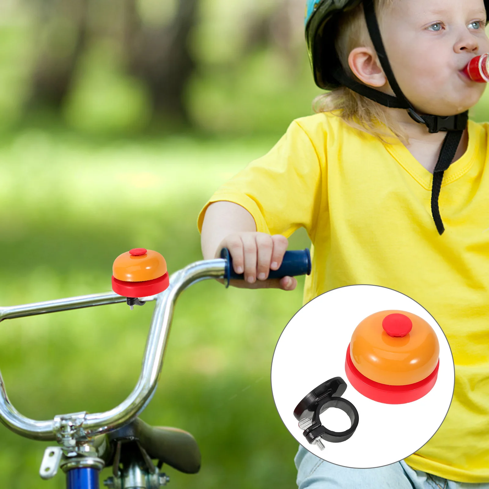 

Clear Loud Bike Bell Cute Decorative Pattern Easy Install Handlebar Ring for Safe Riding Cycling Accessory Loud Crisp Sound