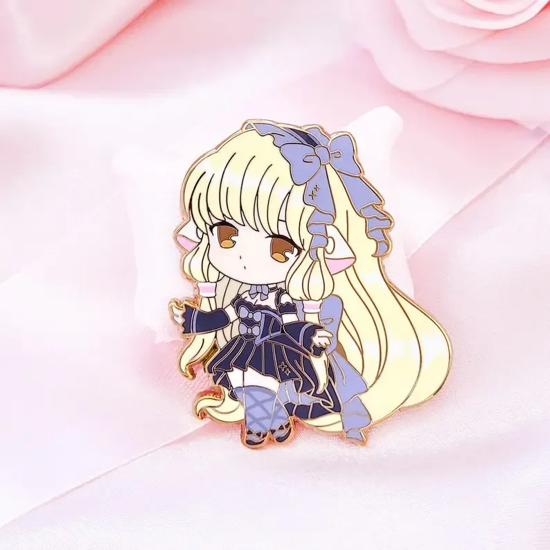 Freya Chibi Hard Enamel Pin Lolita Dress ver