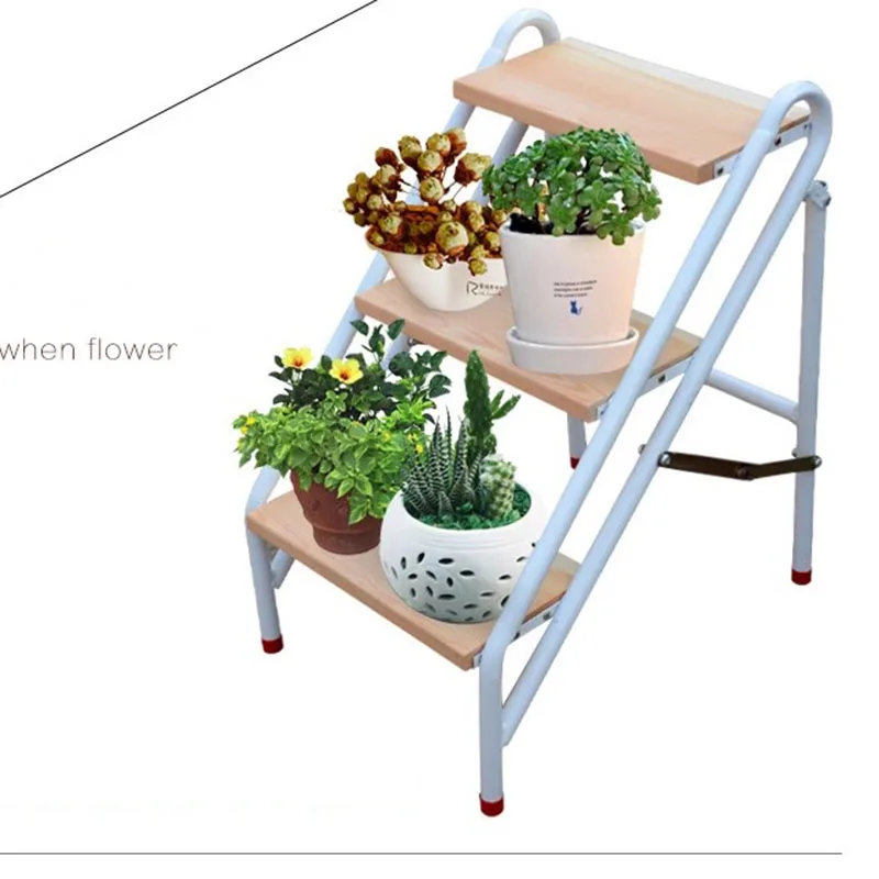 Prefabricated Stairs Safe Ladder Household Folding Removable Kitchen Small Platform Aluminum Tabouret Multifunctional Mini LT