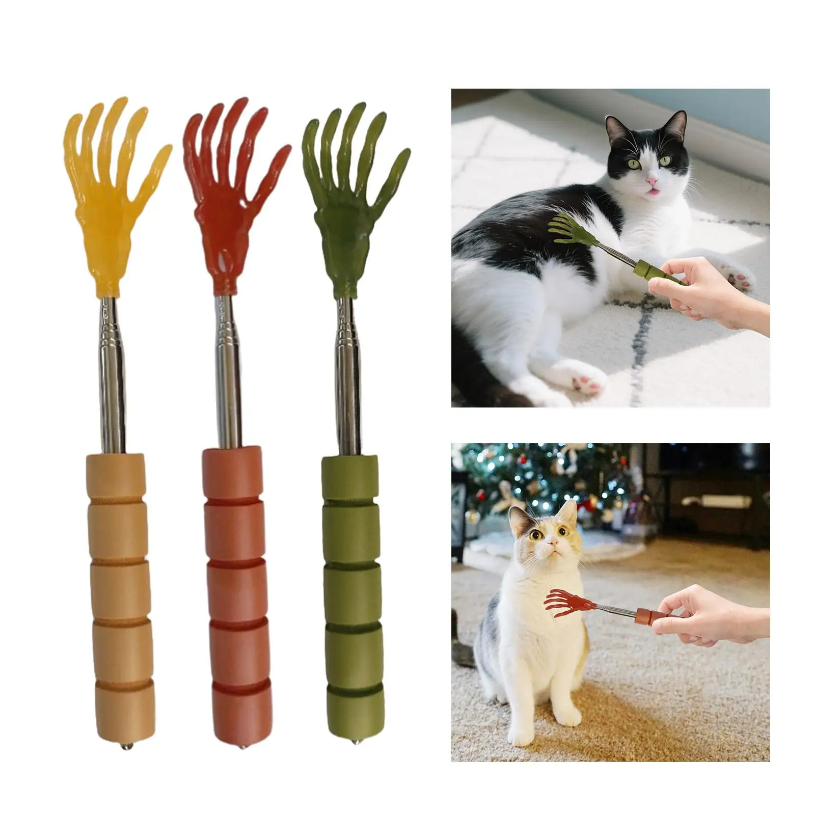 Teaser Huisdier Interactief speelgoed Intrekbaar Lichtgewicht voor katten Honden Kitten Puppy Training Spelen Kattenborstel Huisdier Flirtpaal