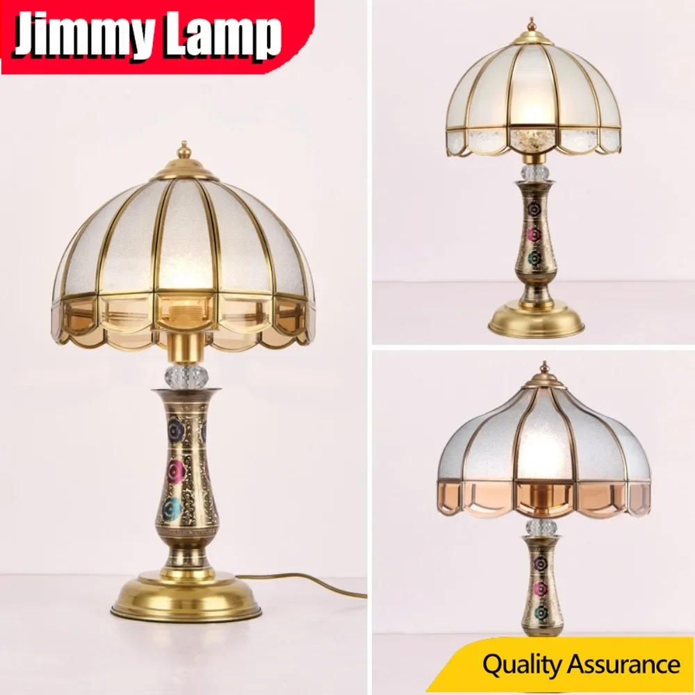 Nordic Classic LED Vintage Desk Lamp For Villa Sleeping Area Bedside Lamp Artistic Light Lounge Office Indoor Decoration Fixture