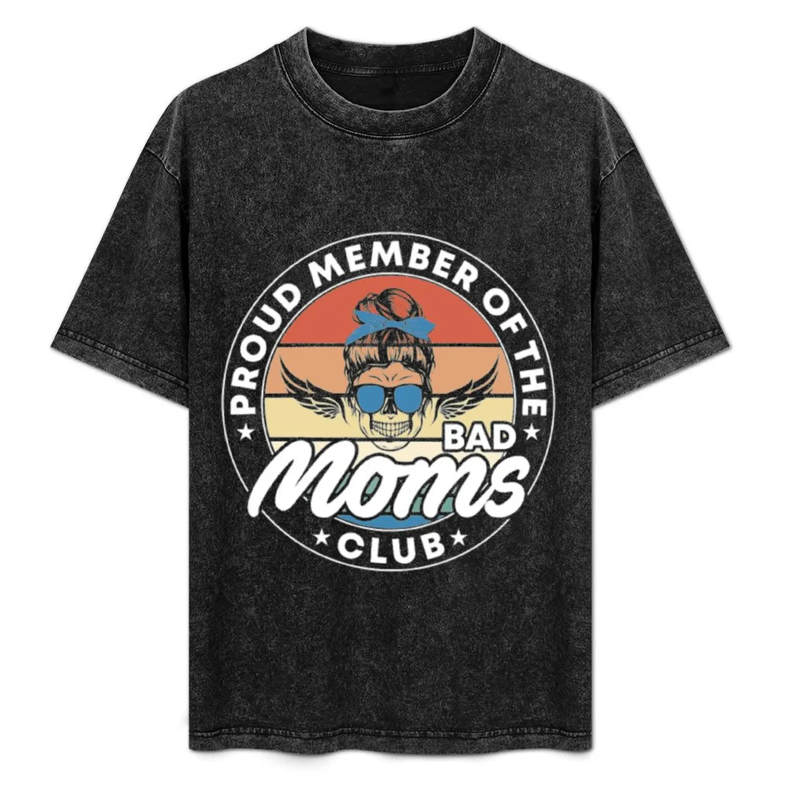 

Proud member bad mom club T-Shirt All Match Basic Short Sleeve Top