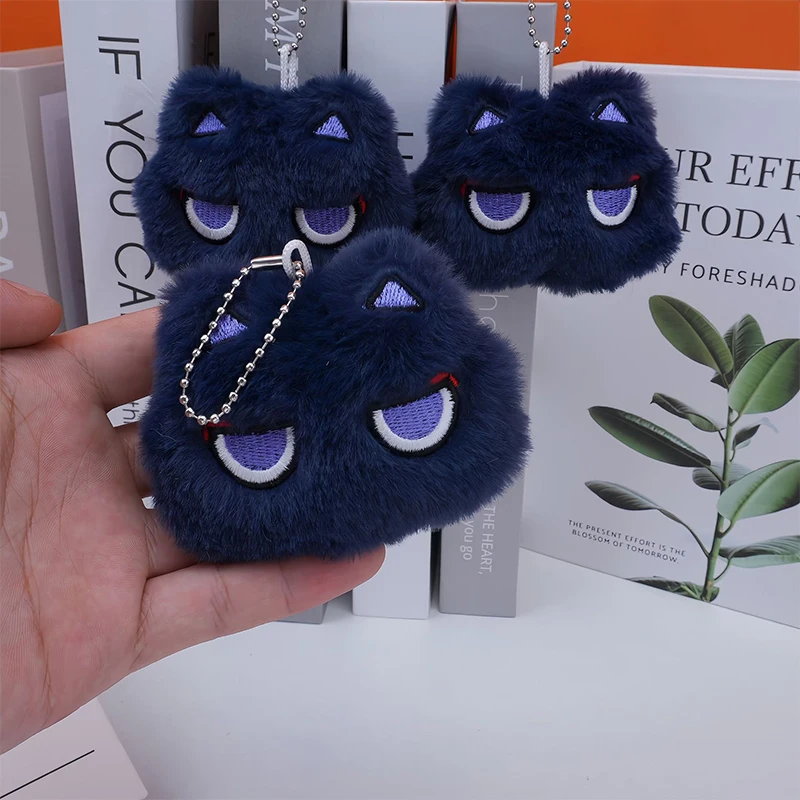 Cartoon Cat Squeak Keychain Pendant Cute Plush Doll Toy Kawaii Soft Stuffed Bag Charms Decorations For Couple Friends Gift