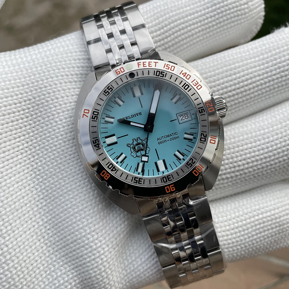 STEELDIVE SD1967 Luxe Automatisch Horloge 20Bar Waterdicht Roestvrij Staal Mannen Mechanische Horloges Sport Duikhorloge voor Mannen