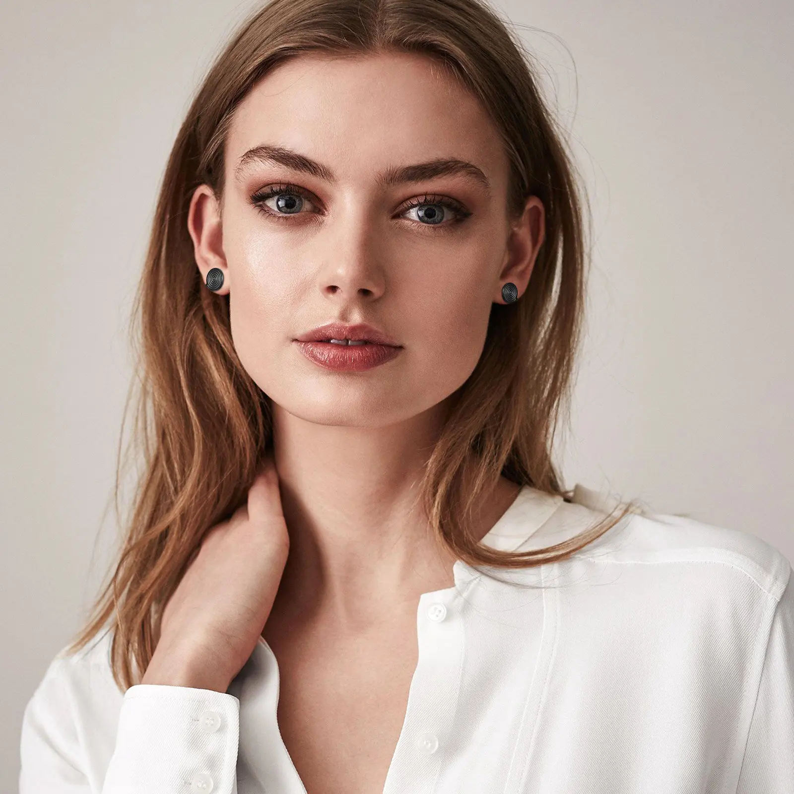 3Pairs Circular Sleeve Ear Clips No Piercing Clip on Earrings Stainless Steel Pressure Ear Cuffs Trendy Metal Non Pierced