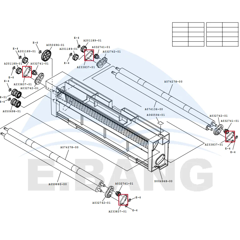 QSS A233837/A222745 NORITSU Bridge Spring Replacement Part for Color Expansion Printing Machine Photo Lab Equipment