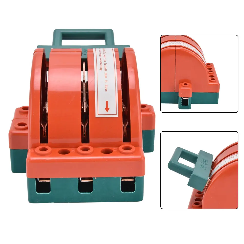 1PC 220V/380V 50HZ Two-Way Switch 3P Dual-head Electric Power Switch 32A, 63A, 100A, 160A For Home And Hotel Use Accessories